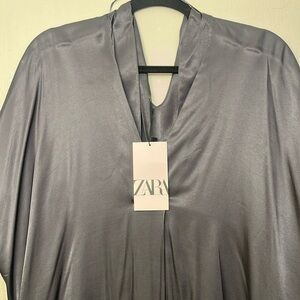 Gray/silver ZARA tunic ,brand new size Small